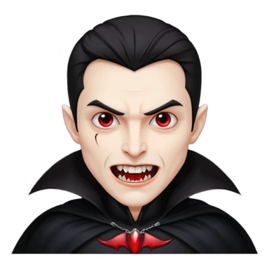 Vampire dracula – Pale figure with fangs and cape sticker