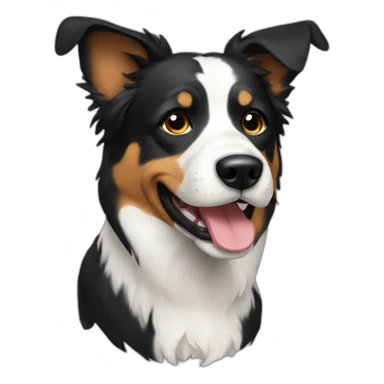 Border colie dog sticker
