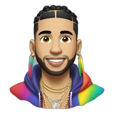 Anuel aa with 6ix9ine singing sticker