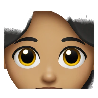 Mexican girl with black hair and eyeliner sticker