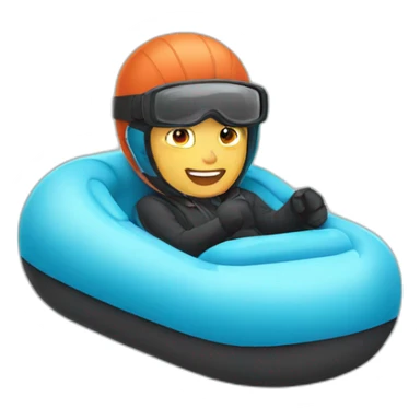 snow tubing sticker