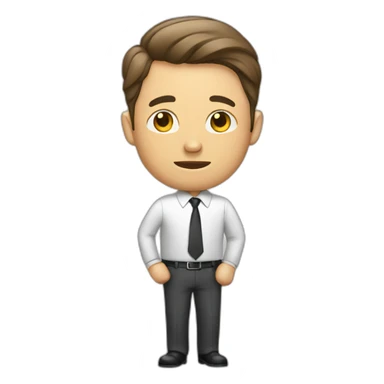 businessman busy sticker