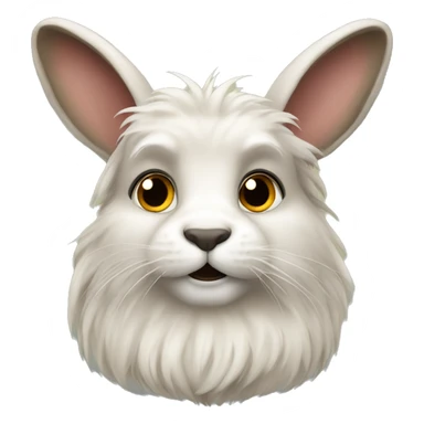 a lionhead Rabbit sticker