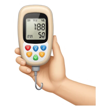 diabetes meter hand test sticker
