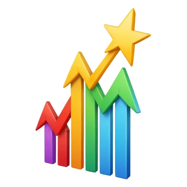 emoji representing 'rise up' with an upward arrow or a figure ascending, positive and uplifting style sticker