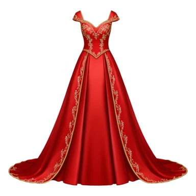 red wedding dress sticker