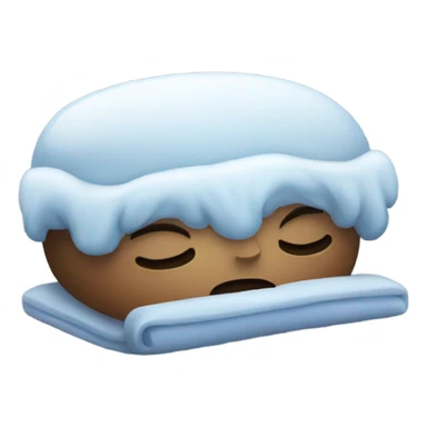 sleepy freezing cold  sticker