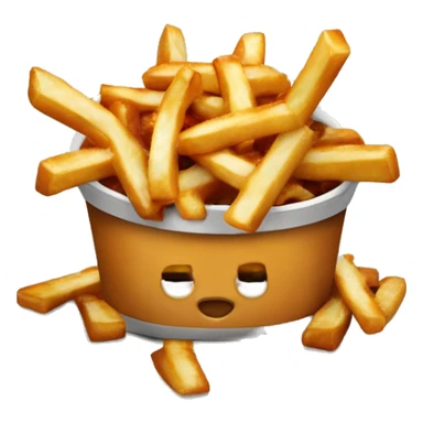Poutine qui mange une poutine  sticker