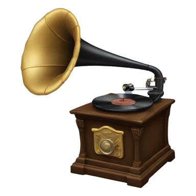 Oldschool gramophone sticker