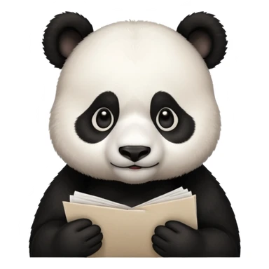 Panda asking for please review my pull request code  sticker