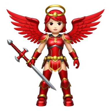 a roblox red valkyrie without people sticker