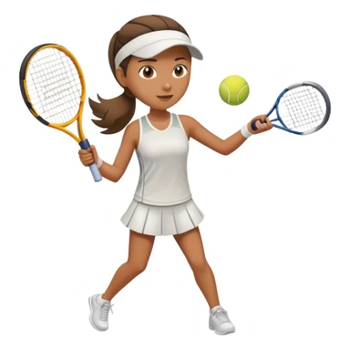 person playing tennis sticker