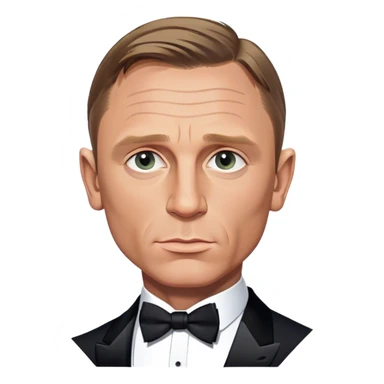 Daniel Craig as James Bond (in a tuxedo) sticker