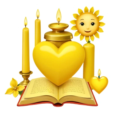 with this color code, #fff59b:

- heart emoji,
- diamond emoji,
- book emoji,
- feet emoji (footsteps),
- people hugging emoji,
- candle emoji,
- bell emoji,
- notification emoji,
- mobile emoji,
- love letter emoji,
- sun emoji
- seed emoji sticker