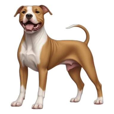 Dog-american-pit-bull-terrier-full-height sticker