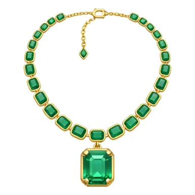 emerald necklace sticker