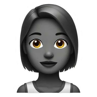 monochrome portrait of a girl sticker