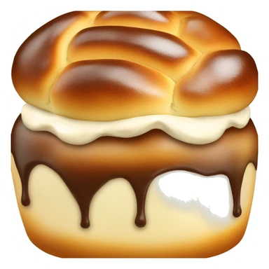 brioche avec crème fouettée à l’intérieur  sticker