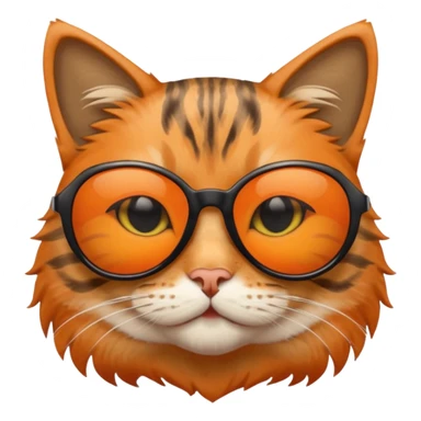 Cat wearing sunglasses sticker