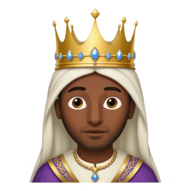 middle eastern man with a royal crown sticker