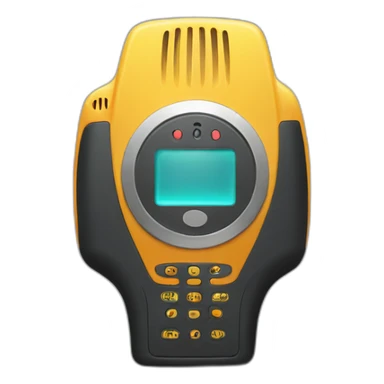 A walkie talkie device sticker