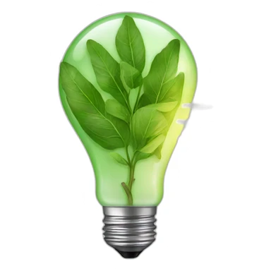ecological light bulb sticker