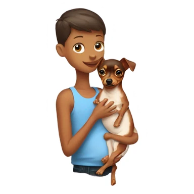 Red min pin holding a baby boy sticker