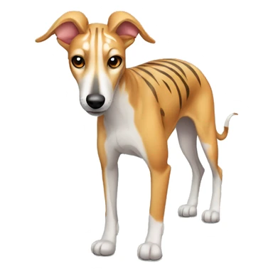 fawn tiger greyhound  sticker