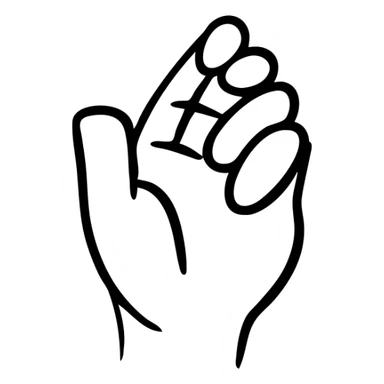 life icon, hand-drawn black outlined style sticker