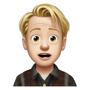 Macaulay Culkin from the movie Home Alone realistic sticker