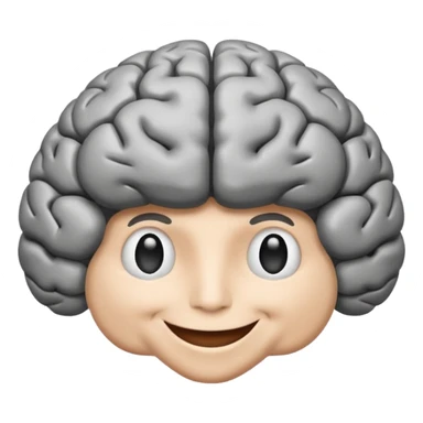 Cerebro sonriente sticker