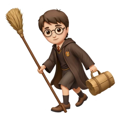 harry potter broom sticker