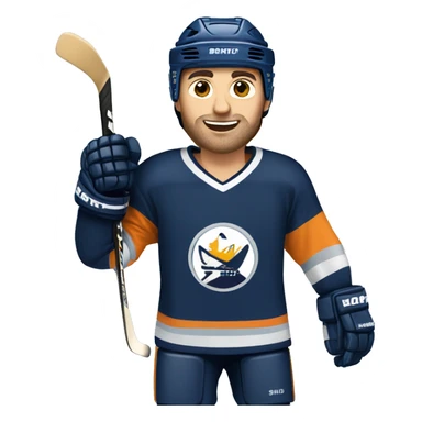 Hockeyplayer sticker