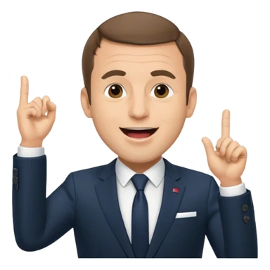 Macron qui tue tung tung tung sahur sticker