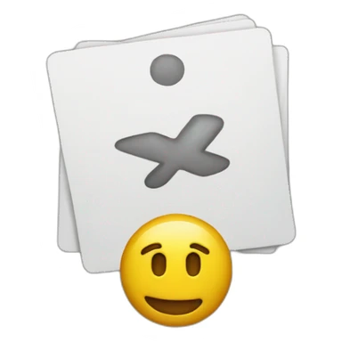 card-with-an-x-on sticker