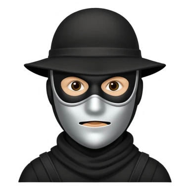 masked robber  sticker