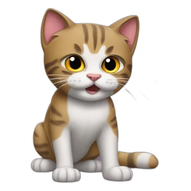 Shaquille O'Neal fight cat sticker