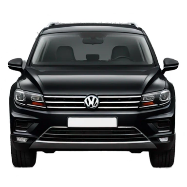 Volkswagen tiguan black frontside sticker