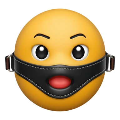 Ball gag sticker