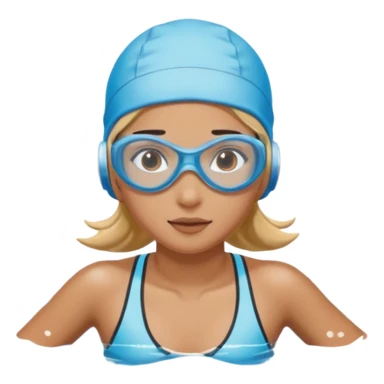 girl swimming athlete sticker