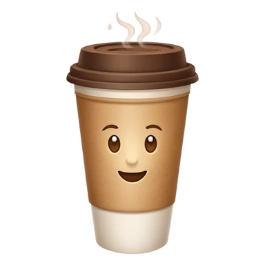 Takeaway coffee sticker