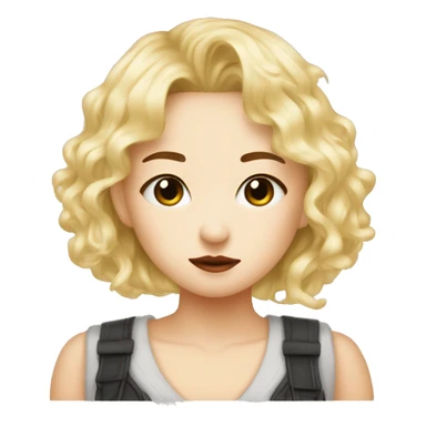 bangchan blonde sending a kiss sticker