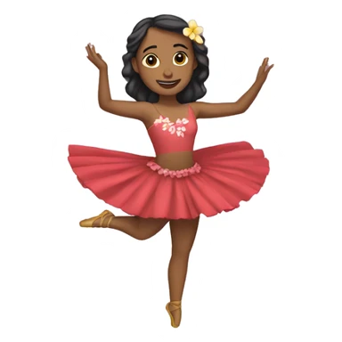 bailarina de hula sticker