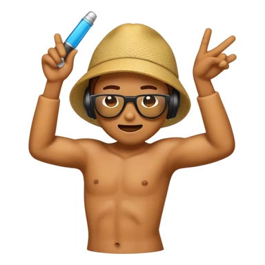 cool emoji dabbing sticker