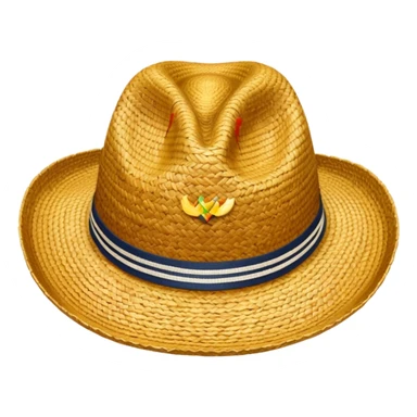 Sombrero de paja de la serie one piece sticker