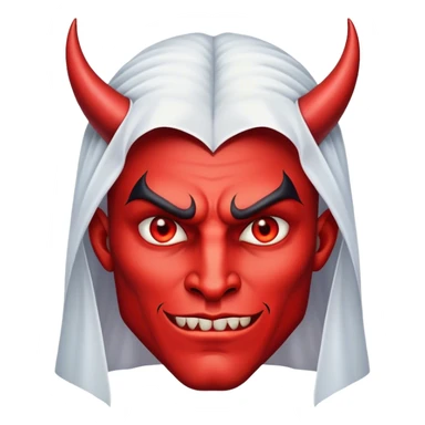 devil face bride who is male sticker