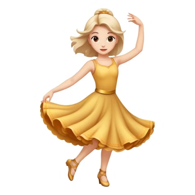 dancing girl sticker