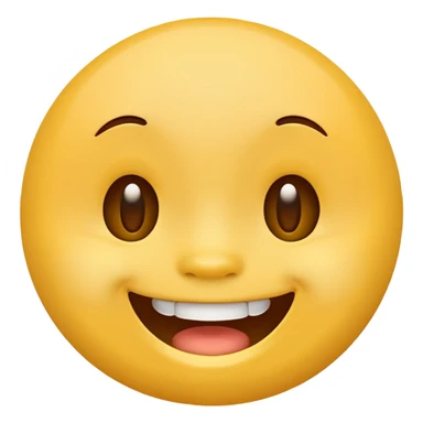 happy smiling face emoji with visible teeth and round cheeks sticker