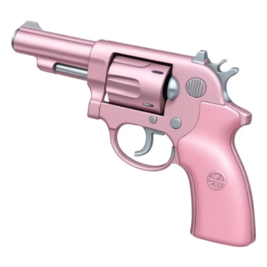 pastel pink pistol sticker
