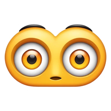 cartoon eyes looking straight ahead sticker